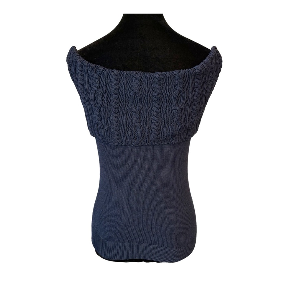 Dana Buchman Navy Blue Versatile Sweater - Picture 6 of 7
